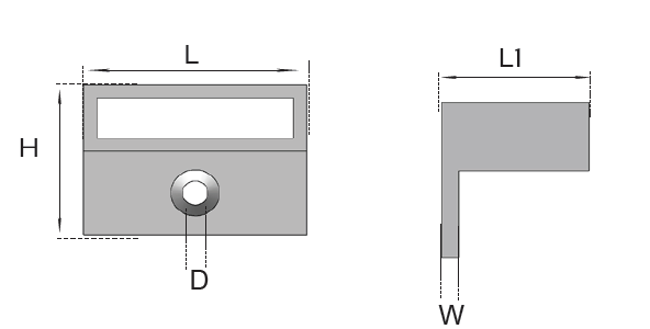 Wall Plate Suits 1.6mm RHS